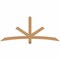 Ekena Millwork Alberta Smooth Timber Gable Bracket, Western Red Cedar, 72"W x 30"H x 1 1/2"D x 3 1/2"F, 10/12 Pitch GBW072X30X0204ALB00SWR - alternate 1